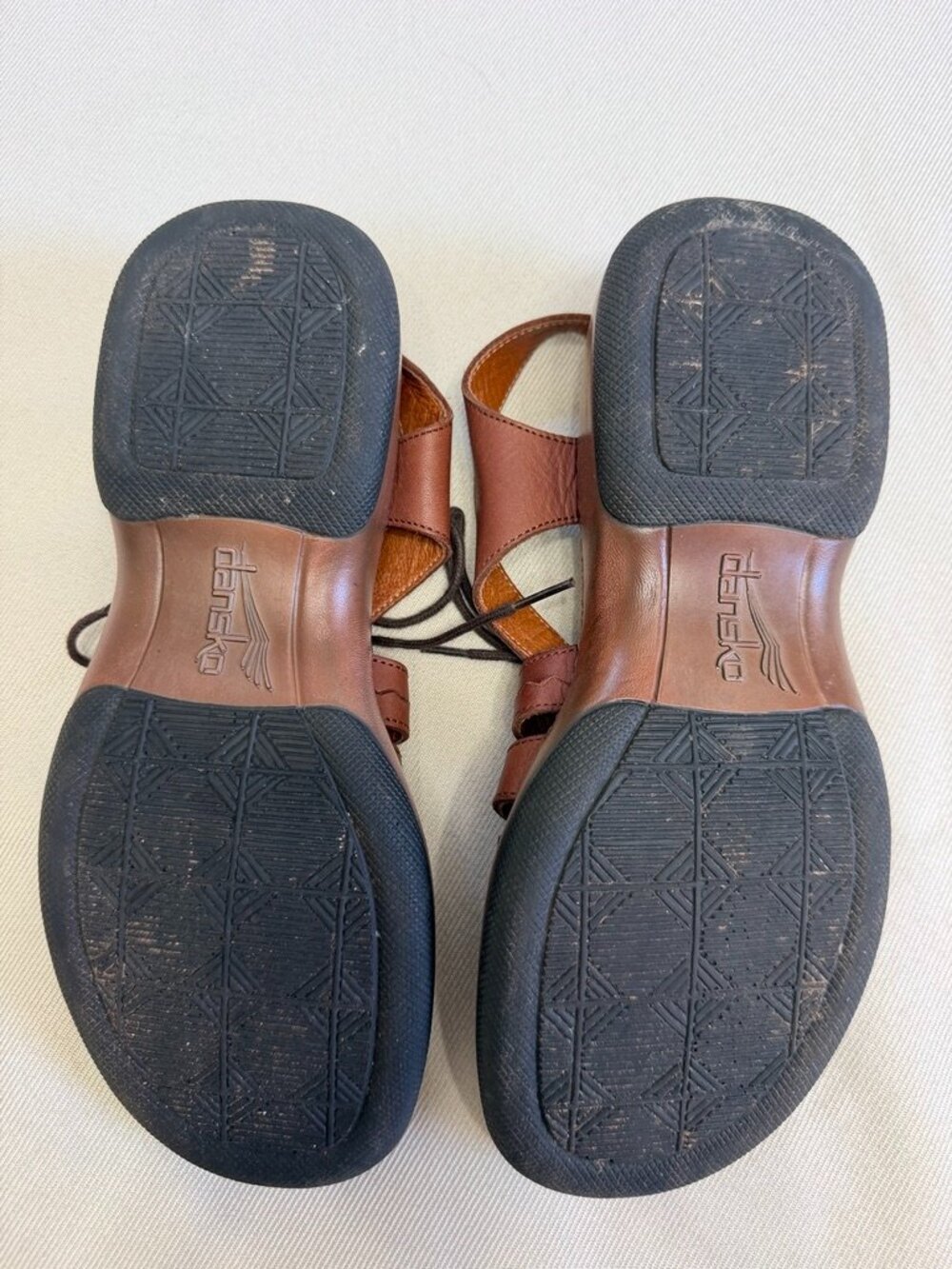 Dansko Elena Brown Leather Lace Up Gladiator Comfort Sandals EU 39 US 8.5-9 - Picture 5 of 7